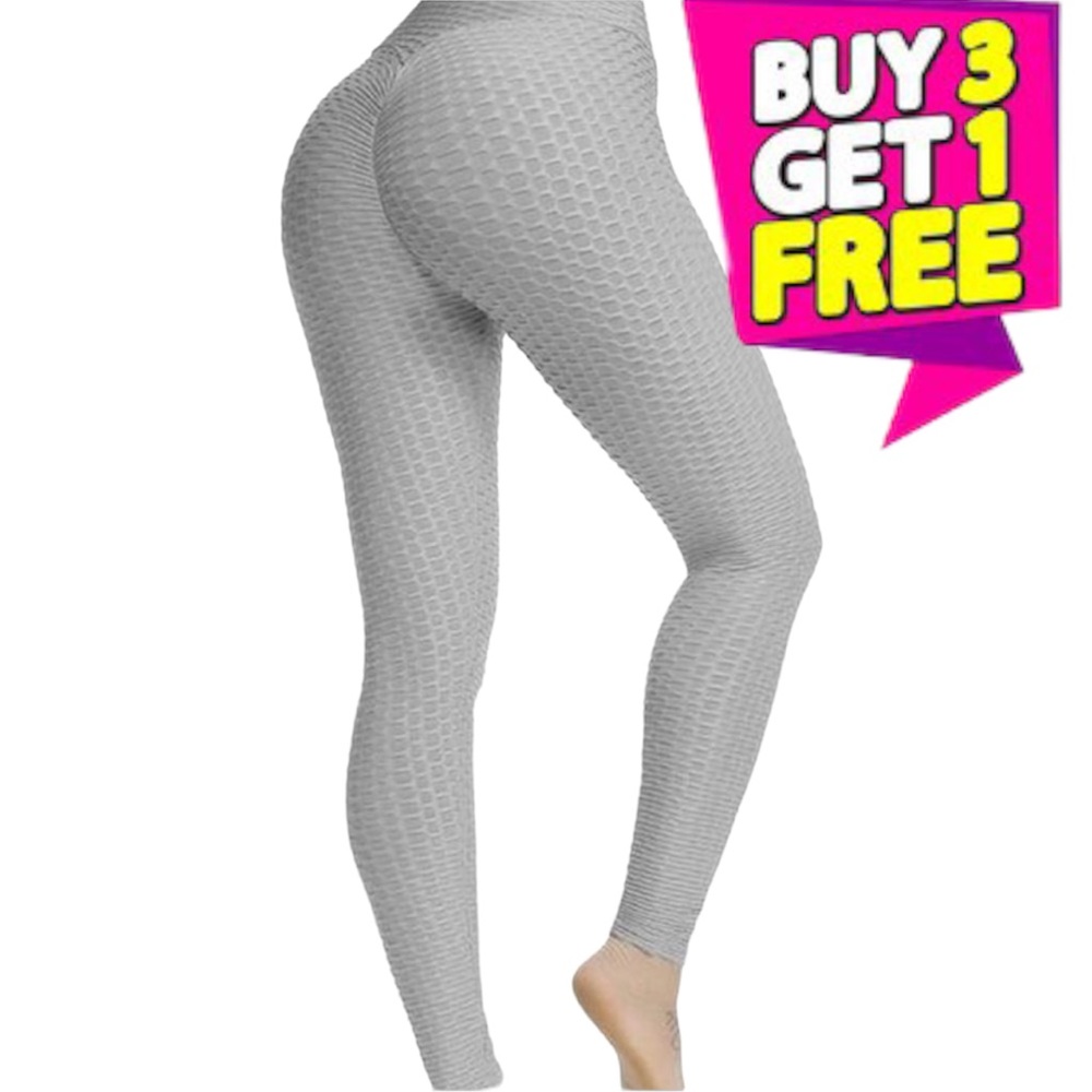 Women's High Waisted Leggings Slimming Scrunch Booty Ruched Butt Lift Yoga Pants